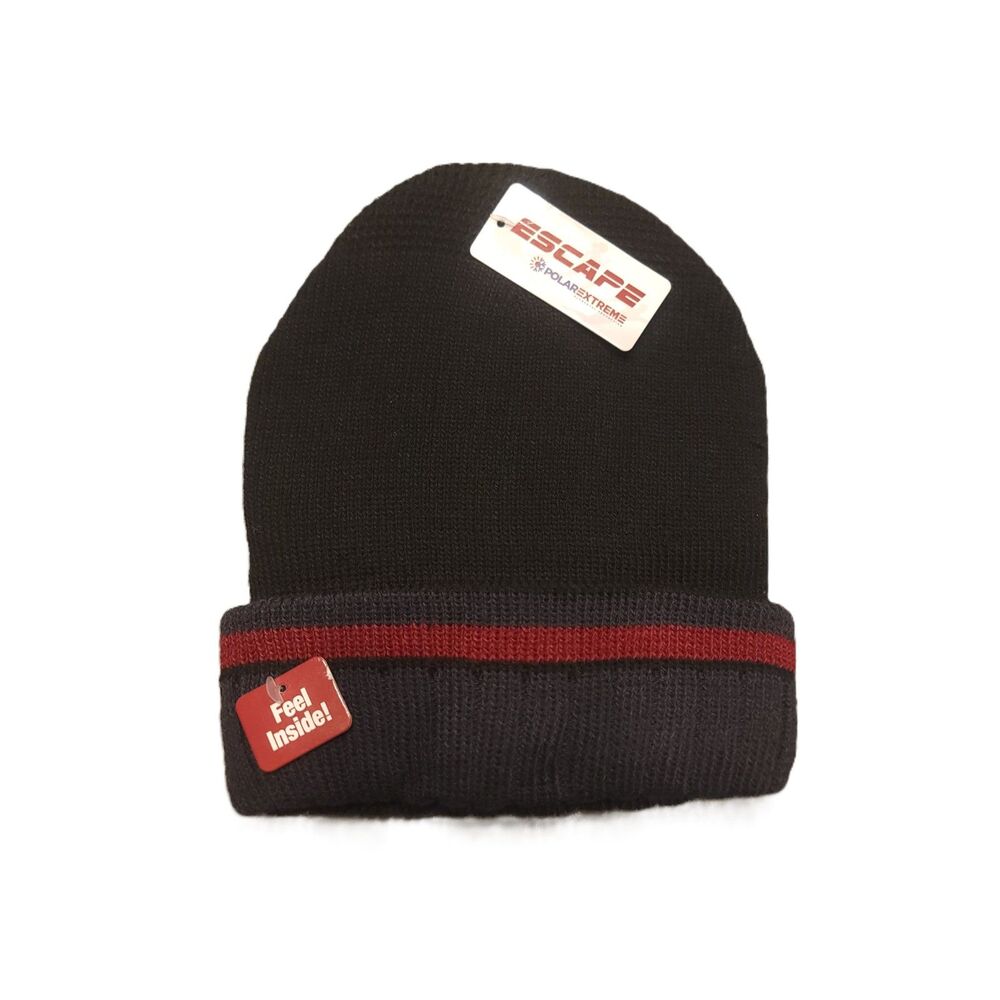 Polar Extreme Insulated Beanie Mens One Size Thermal Cap Fleece Lined Snow Hat